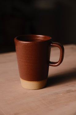 Wander Latte Mug: Handmade Ceramic Latte Cup, 16 oz