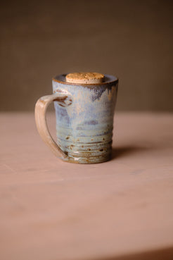 Secret Cenote Traveller Mug: Corked Ceramic Travel Mug