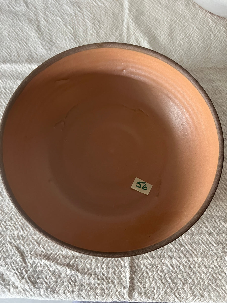 Second Red Stone Ochre Serving Bowl